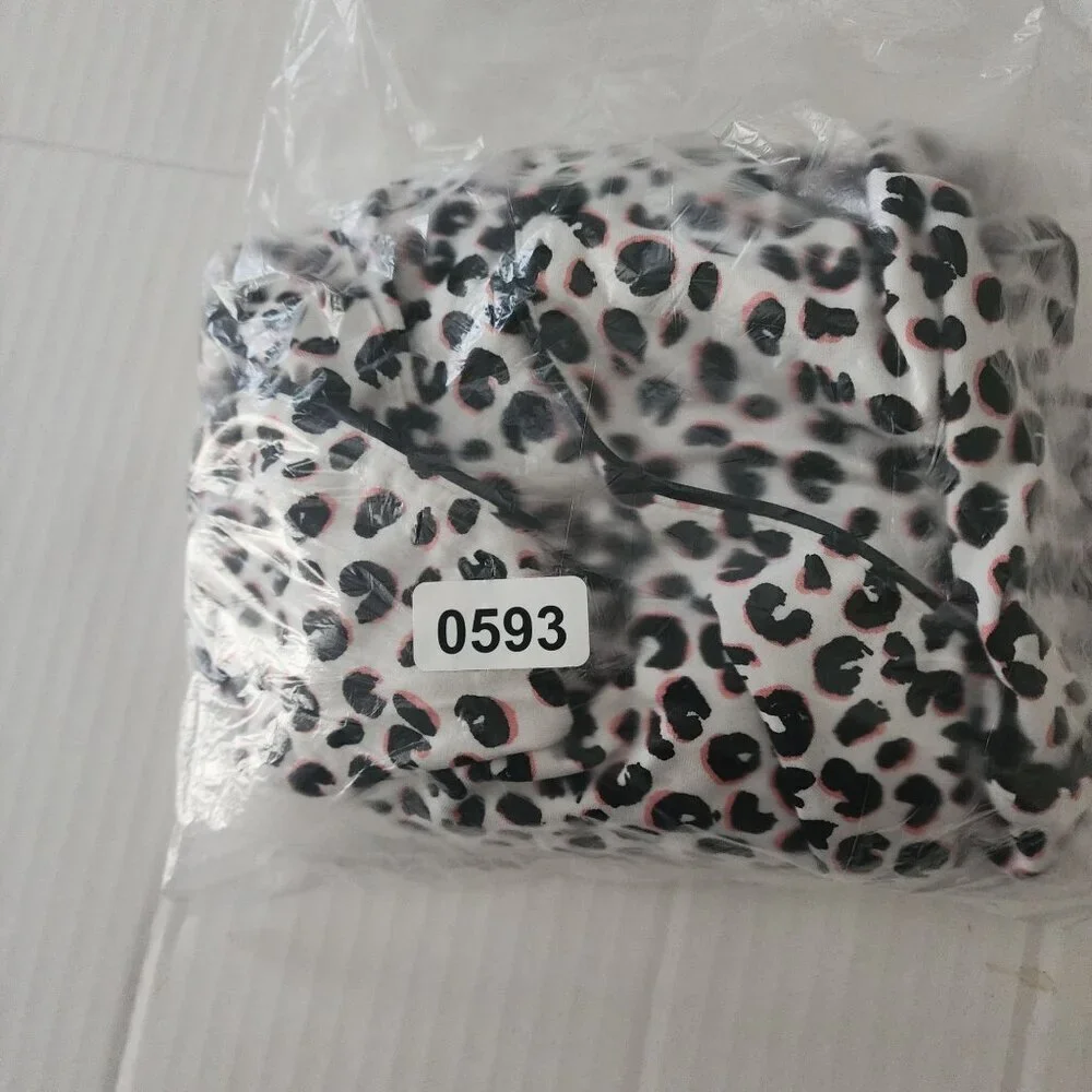 Kate Spade New York pajama top sz L women animal leopard print loungewear